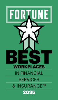 Fortune 2025 Best Workplaces in Financial Services Badge